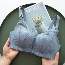 Small chest flat chest not empty cup underwear women thick without steel ring gathering special bra sexy lace adjustable bra