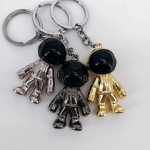 No LOGO gift box packaging astronaut astronaut key button pendant zinc alloy metal gold casting