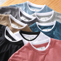 Hong Kong wind fake two-piece neckline design Foreign trade summer Men couple casual and comfortable round neck short sleeve t-shirt