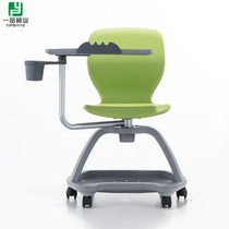 Smart classroom student chair movable training chair with table Board meeting record chair table and chair integrated chair counseling class chair