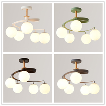 American ceiling lamp childrens eye protection room lamp macaron post-modern simple Nordic lamp bedroom lamp clothing store