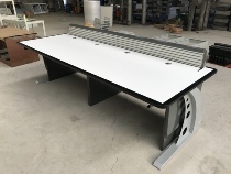 Manufacturer Direct Sale Jinkyushu Custom Thickened Multi-Link Command Center Console Monitoring Station console dispatching desk
