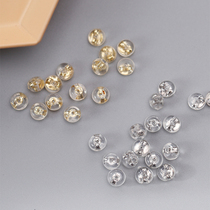 S925 sterling silver ear plug Plastic semicircular studs plug ear cap ear bracket ear buckle DIY durable accessories