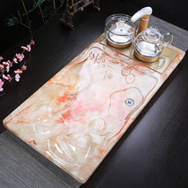 Kung Fu tea set Household automatic four-in-one complete set of European simple electric magnetic stove modern jade tea tray