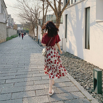 Salt and sweet 2023 summer new early spring famous Yamamoto wears two suit dresses with casual fashion gas