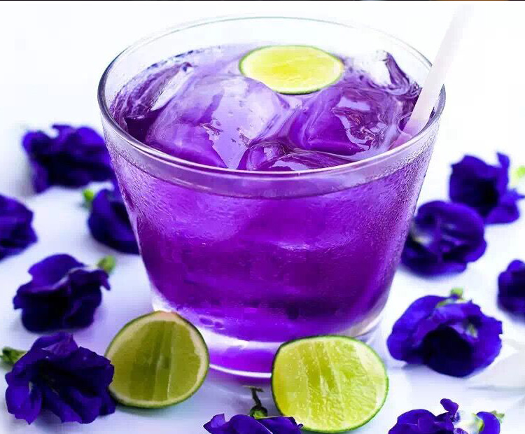 正宗蝶豆花茶蓝蝴蝶花茶泰国进口蝴羊豆蓝蝶花春夏花