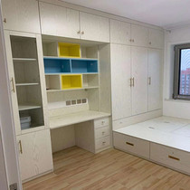 Beijing whole wardrobe cloakroom customized pastoral open European simple modern bookcase shoe cabinet balcony cabinet