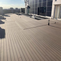 Beijing plastic wood floor outdoor garden terrace balcony courtyard grape rack anti-corrosion wood fence guardrail Park Plank Road