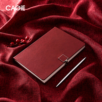 Kajie notebook simple college student hand account Solid color magnetic buckle thickened book diary Business notepad Work record this exquisite Korean small fresh hand book business customization