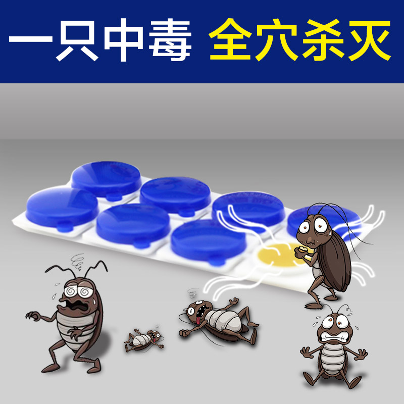 蟑螂贴方便贴杀蟑螂药除德国小蠊灭蟑螂胶饵纽扣防蟑螂衣橱柜家用