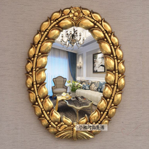 Eurostyle Wheat spike Wall-mounted Bathroom Mirror Genguan Decorative Mirror Dresser bathroom mirror Cosmetic Mirror Wash toilet mirror