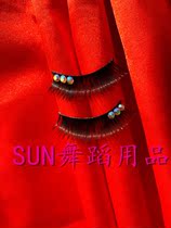 National Label dance with drill sparkling bright and dense natural false eyelash Morden stage makeup Latin dance competition dedicated children adults