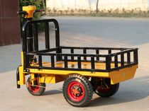 Construction site electric pull brick driver push flatbed truck aerated block brick truck Breeding pull feed truck
