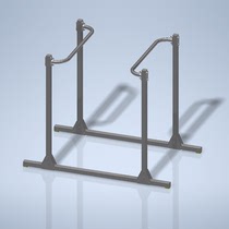 Big Seven 304 stainless steel floor type parallel bars width and height adjustable Bruce Lee waist training device can be customized