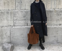 AL homemade plush niche shoulder handbag brown ins autumn and winter must enter toteme with the same feel super good