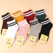 Goddess short tube breathable mix and match shallow mouth socks Sweat-absorbing socks for men and women Shallow mouth men and womens socks Short socks pure cotton anti -