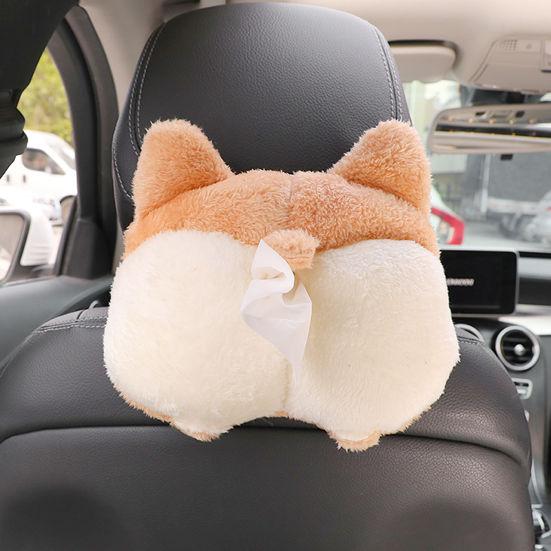 car tissue box creative net red unicorn cartoon cute car hanging car tissue cover car drawer box