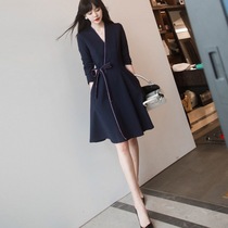 SNICYKER Hepburn light familiar wind dress 2023 summer new womens age-reducing and thin temperament bottoming skirt