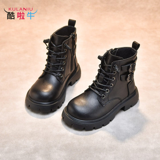 Boys Boots Martin Boots 2025 Spring and Autumn New Black Single Boots Boys Spring Children Medium-Grand Children Girls Leather Boots Boys Boots Martin Boots 2025 Spring and Autumn New Black Single Boots Boys Spring Children Medium-Grand Children Girls Leather Boots