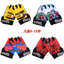 Childrens half-finger gloves bicycle skating skate skating scooter childrens scooter balance car riding breathable non-slip