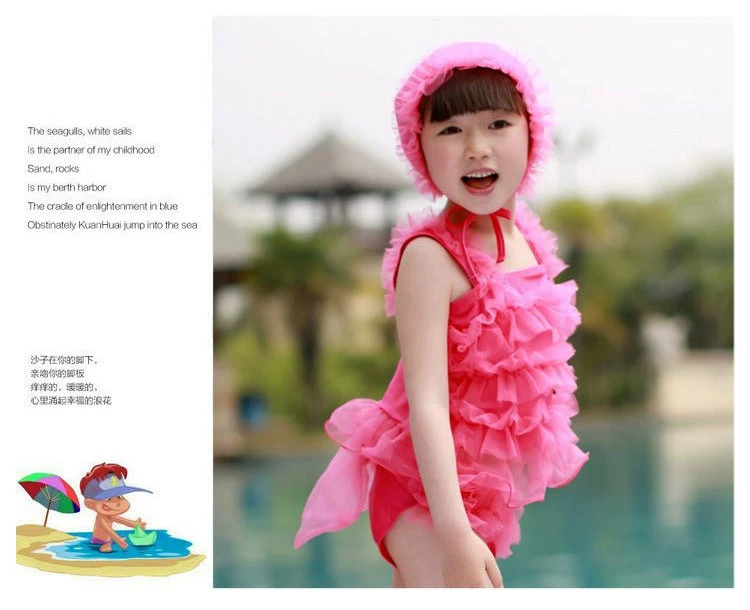 3.6 Đồ bơi trẻ em Cô gái Han Yiskin Một mảnh Váy trẻ em Trẻ em Trẻ em Học sinh Công chúa Đồ bơi cho trẻ sơ sinh 1 - Bộ đồ bơi của Kid