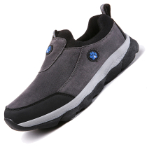 Middle-aged walking shoes mens spring new dad shoes pedal outdoor soft-soled leisure sports shoes for the elderly