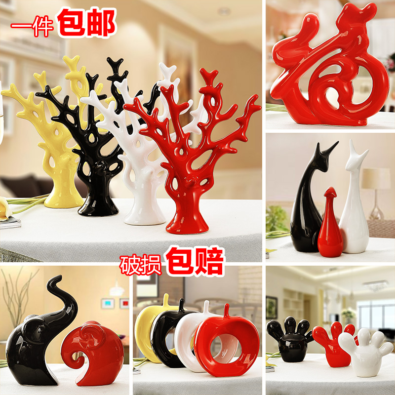 Ceramic deer light key-2 luxury furnishing articles furnishing articles of TV ark, wine creative wedding present household adornment collocation of the sitting room