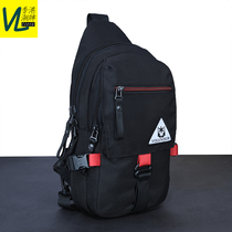 Man Bag Chest Bag Outdoor Backpack Canvas Single Shoulder Bag Sports Sloping Satchel Casual Korean version waterproof and abrasion resistant Chains