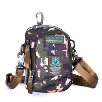 Multi-function tactical running bag hanging bag mens shoulder shoulder bag outdoor waterproof canvas nylon wear belt camouflage men and women