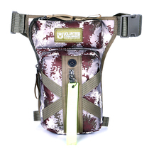 Camouflage outdoor military fans tactical running bag leg bag multifunctional waterproof nylon cloth wear-resistant sports bag riding locomotive