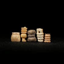 The archaeological pearl R0124GDz - Western Asian archaeological osteoporosis beads of 5 pieces - 19mm