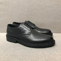 (Playmaker) Derbies derby shoes to help with tannic leather Cream Leather European Strap Business Positive Dress Leather Shoes