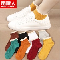 South Pole Sox children Short Sox lace midbarrel socks Lovely day Department Spring and autumn Summer thin Lady Boat Sox Chains