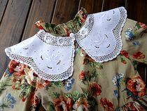 Style Princess foreign trade cotton and linen hand embroidery hook edge craft collar retro fake collar spring and summer wild pure beauty