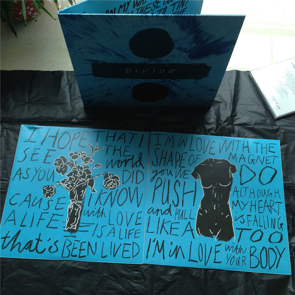 original genuine ed sheeran divide △ 2lp vinyl phonograph