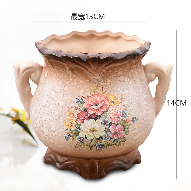 To embellish the European - style ceramics vase furnishing articles sitting room put dry flower art of jingdezhen table creative household decoration