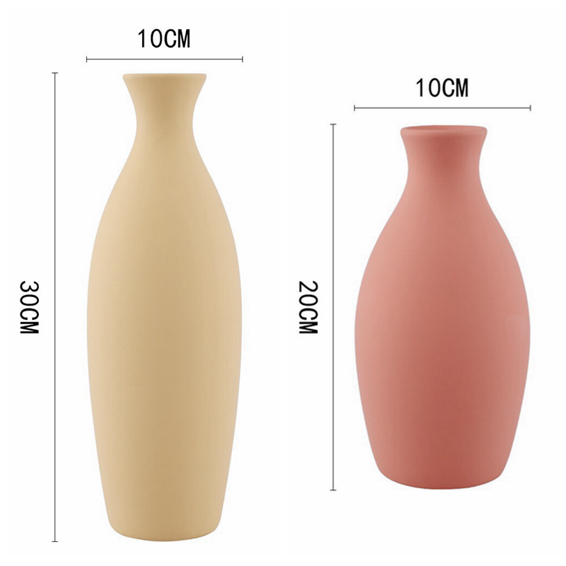 Ceramic vase color embellish morandi ins Nordic contracted style household decoration decoration ideas in living room