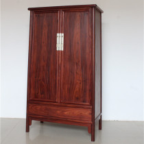 Noodle cabinet with dark grid rounded corners Wang Shi inlaid wardrobe Ming-style wardrobe