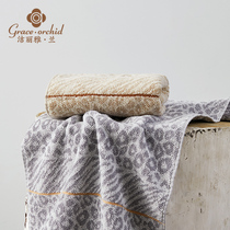 Jie Liya Lan fashion BAO WEN pure cotton towel mens cotton household thickened soft face wash towel 2 packs