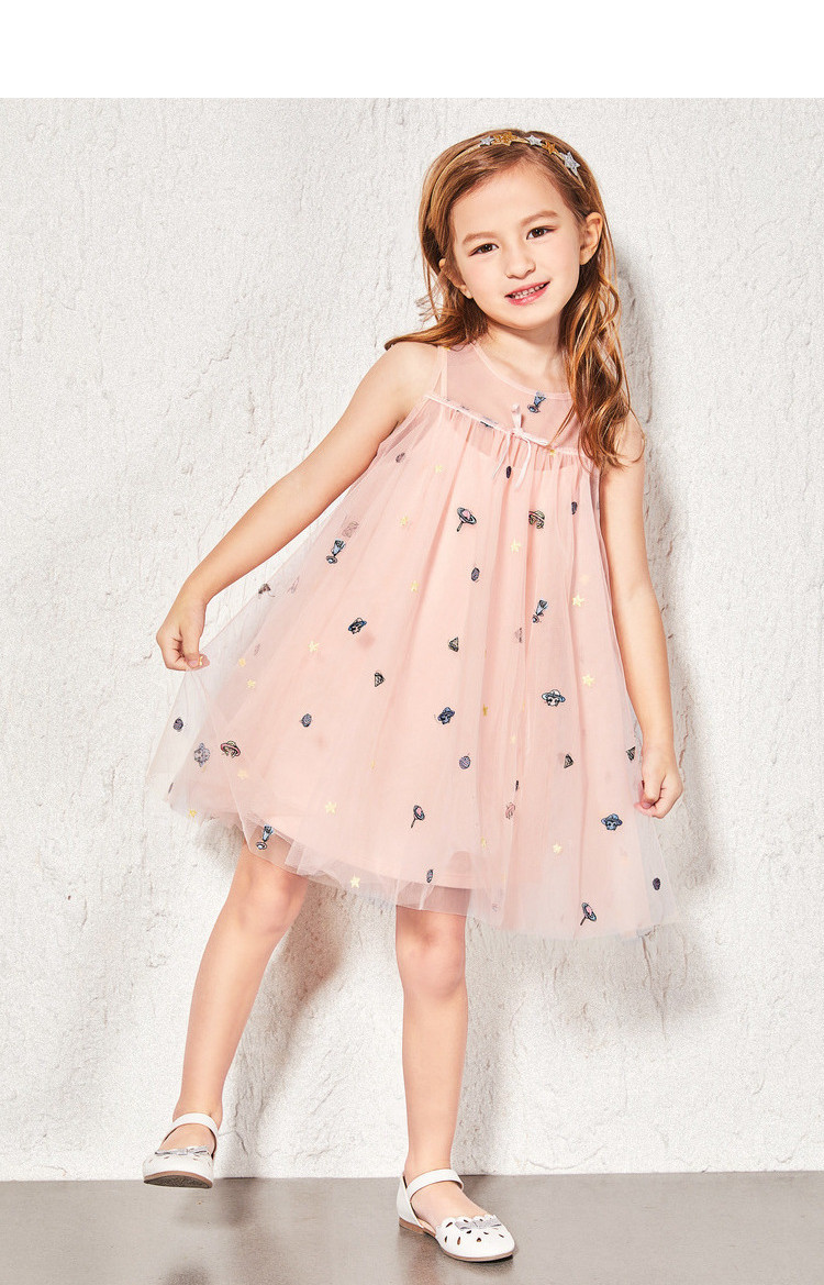 巴拉巴拉女童公主裙儿童淑女连衣裙夏装2018新款童装小童宝宝裙子