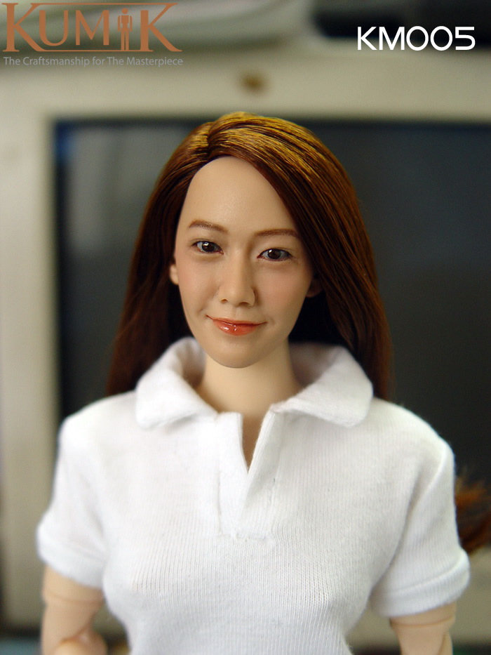 兵人偶模型 韩国手工坊 kumik 1/6 女头雕 适合包胶女素体现货
