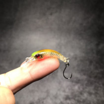 Micro-matter Luya bait 12 grams worm swing bait Lure Horse mouth Luo non-red-eye bait Freshwater stream trout