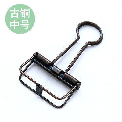 hollow clip stationery metal long tail clip large cute small phoenix tail clip fixed file test paper dovetail clip