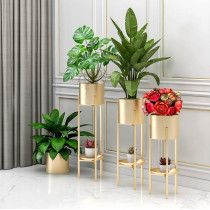 Nordic flower shelf Living room sofa TV cabinet Falling Terrace with balcony Decorative Green Loo Minima Iron Art Flower Pot Racks