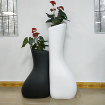 New glass fiber reinforced plastic resin modern flower pot combination European style creative light luxury outdoor special-shaped shopping mall beauty Chen flower device