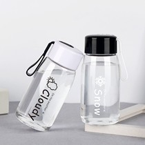 Han Edition Sports Cup female student anti - wreck cup simple fresh heat - resistant sealing kettle in plastic cup water bottle