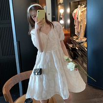 Pregnancy Maternity Dress Summer Net Red Dress dress 2021 New wave Mother Ocean Gas Aging Relaxation Mid-Length Dresses Spring Summer