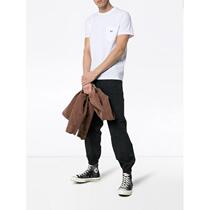 Maison Kitsuné men 2020 winter New Fox patch bag short sleeve t-shirt