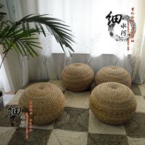 Rattan spherical pier futon shoe-changing stool Round stool Tatami cushion Low stool Zen yoga mat Zen cushion Round pier