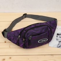 Sports outdoor multifunctional waterproof waist bag men and women large capacity money collection casual business nylon cloth mobile phone chest bag